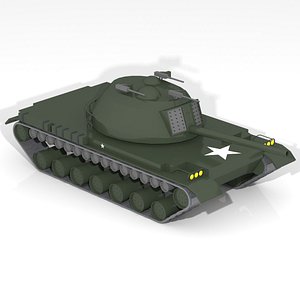 cartoon tank 3D