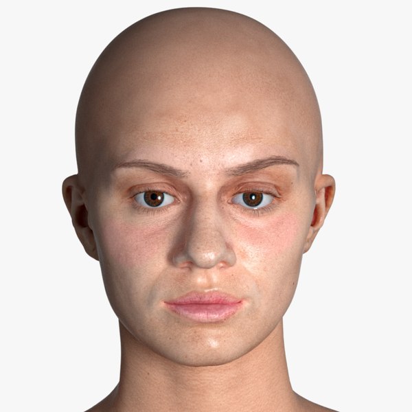 real pbr penelope human head 3D model