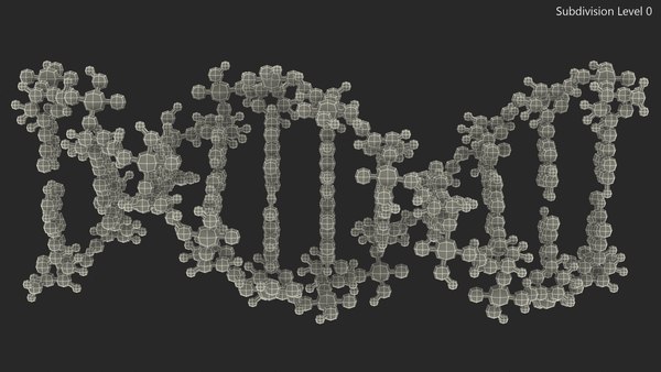 B Form DNA Structure 3D - TurboSquid 1836656