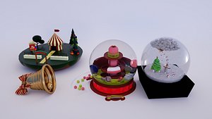 3D 3D Christmass Decorations model