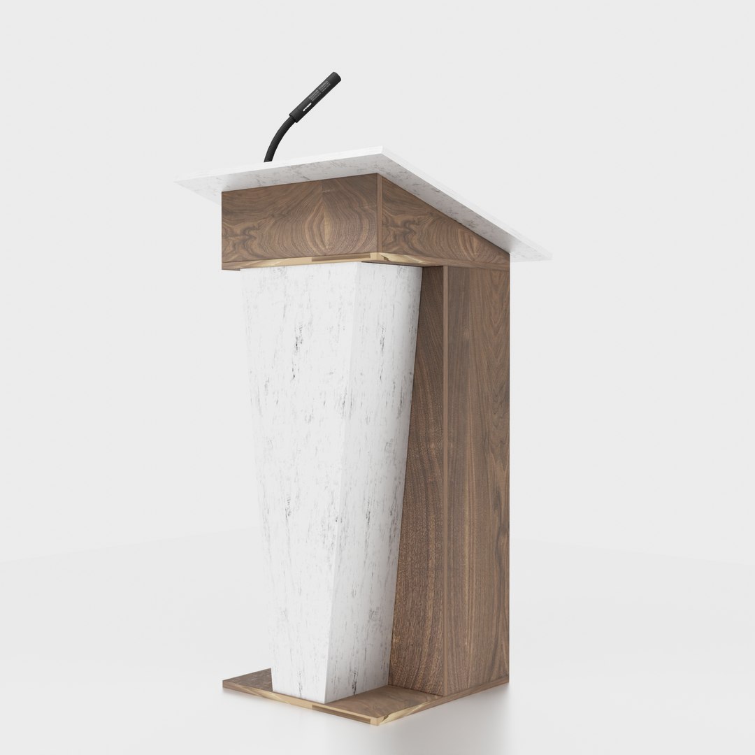 3D Wood Podium Model - TurboSquid 2081761