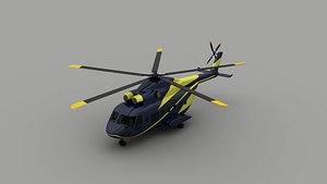 3D model vip helicopter