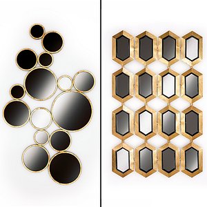 mirrors set 09 3D model