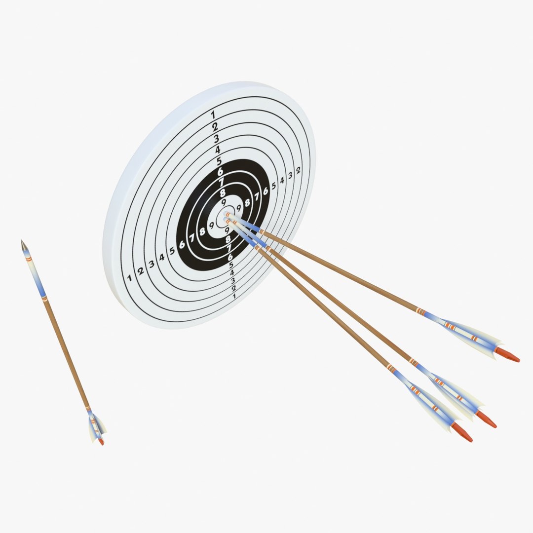 Target arrows 3D model - TurboSquid 1216329