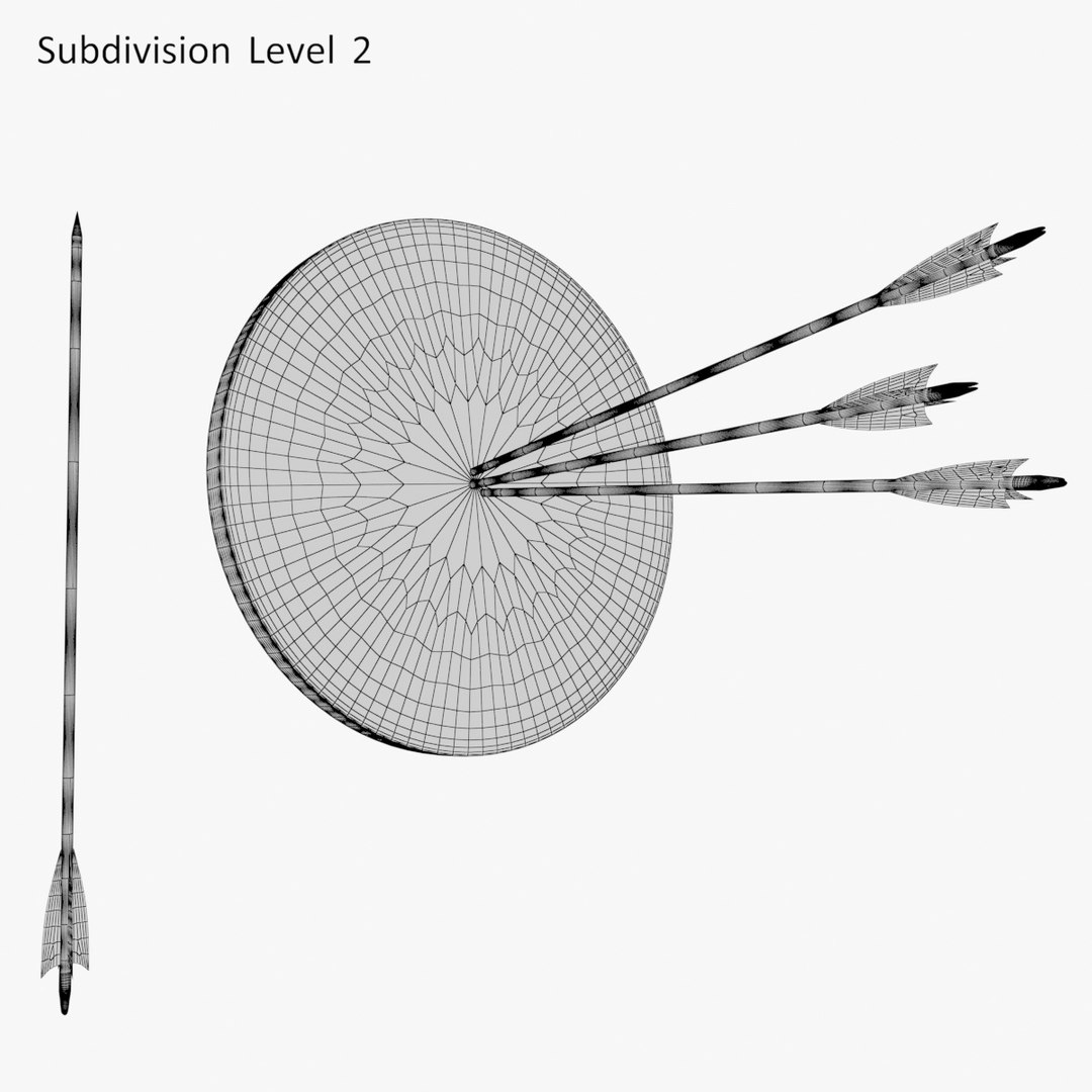 Target arrows 3D model TurboSquid 1216329