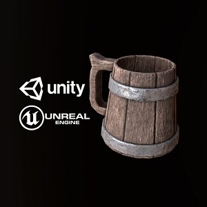 Tankard Mug Cup - PBR Game Ready