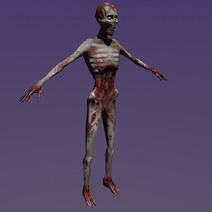 male zombie 3d model