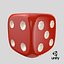 3d 6 edged dice model