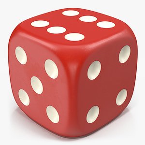 3d 6 edged dice model