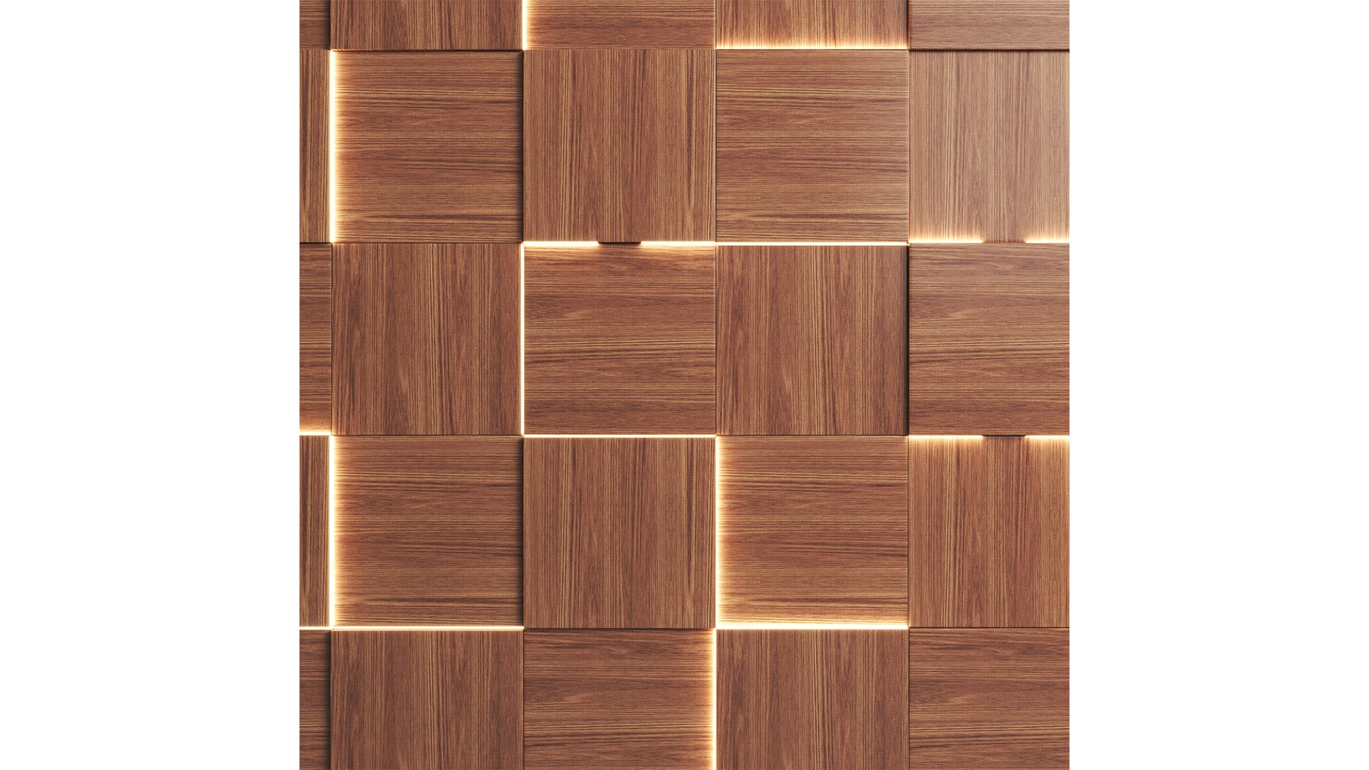 3D Wooden 3d wall panels with led light 3D model - TurboSquid 2062199