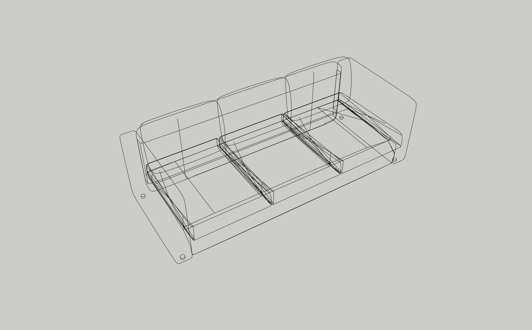 3D Sofa IKEA VIMLE Model TurboSquid 1896763