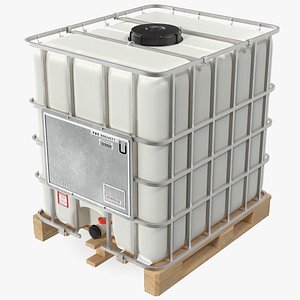 Kruizinga IBC Fluid Container 1000 Litre Wooden Pallet