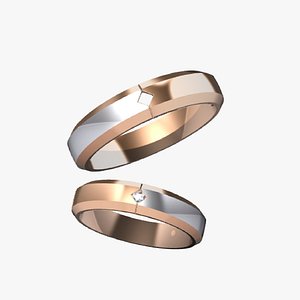 3D wedding ring 20 model