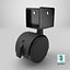 U Bracket Caster Wheel with Brake - Game Ready Low Poly