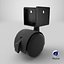U Bracket Caster Wheel with Brake - Game Ready Low Poly