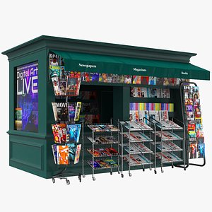 News Stand Kiosk Booth