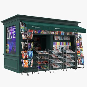 News Stand Kiosk Booth