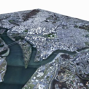 Washington DC With Terrain