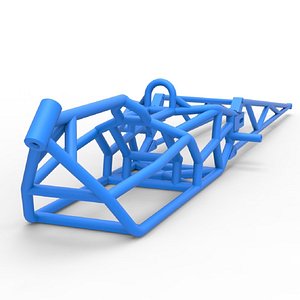 Frame of Top fuel dragster motorcycle Scale 1 to 25