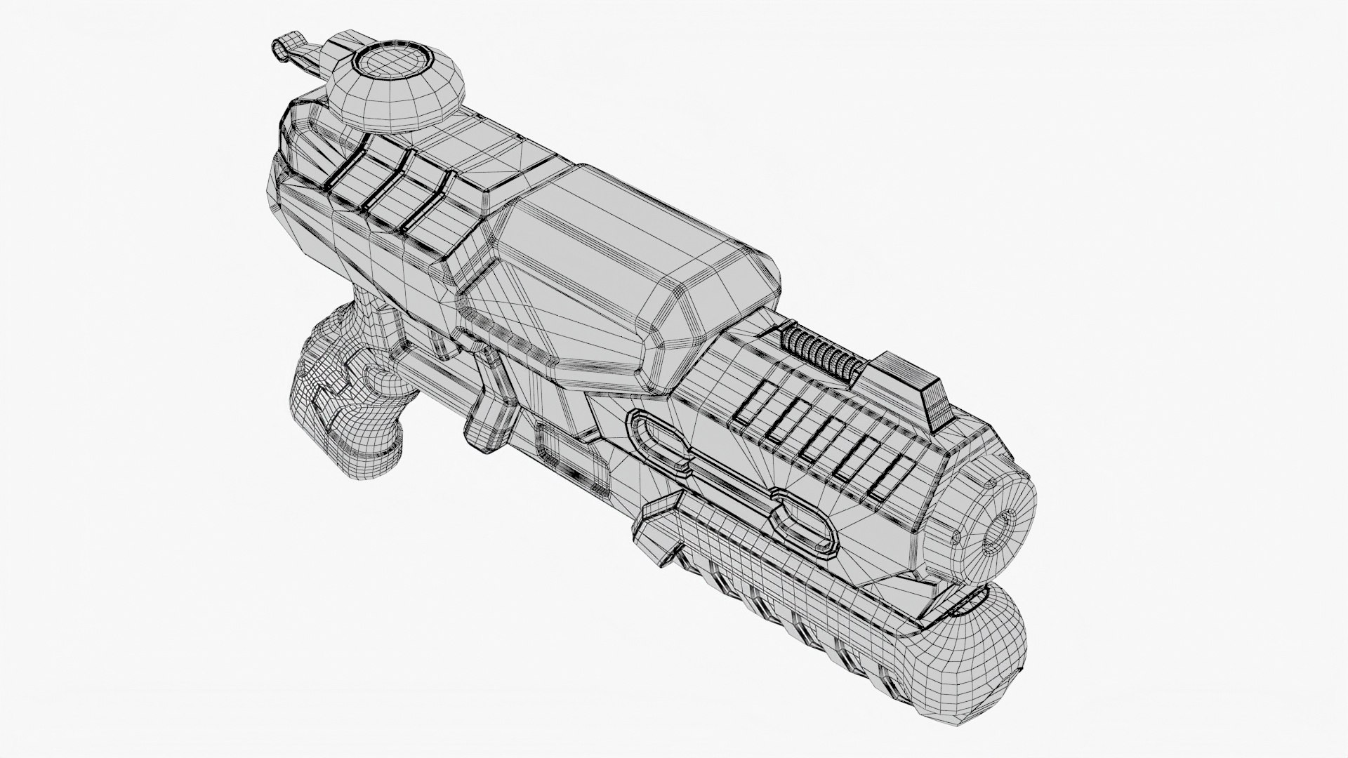 3D WaterGun 01 D Model - TurboSquid 2223234