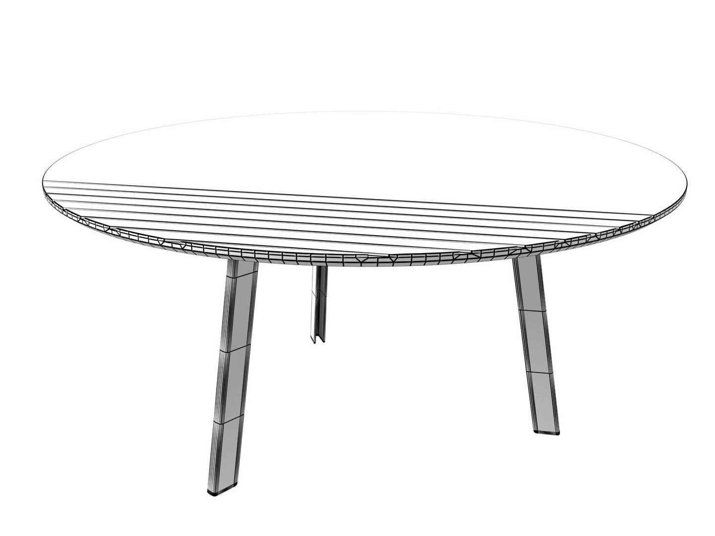 Groove tables 3D model - TurboSquid 1162292