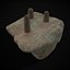 壊れた古代ハラッパ チェス盤