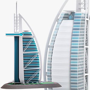 Burj Al Arab Hotel Tower PBR