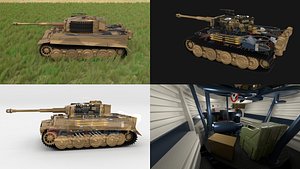3d model built tiger e late