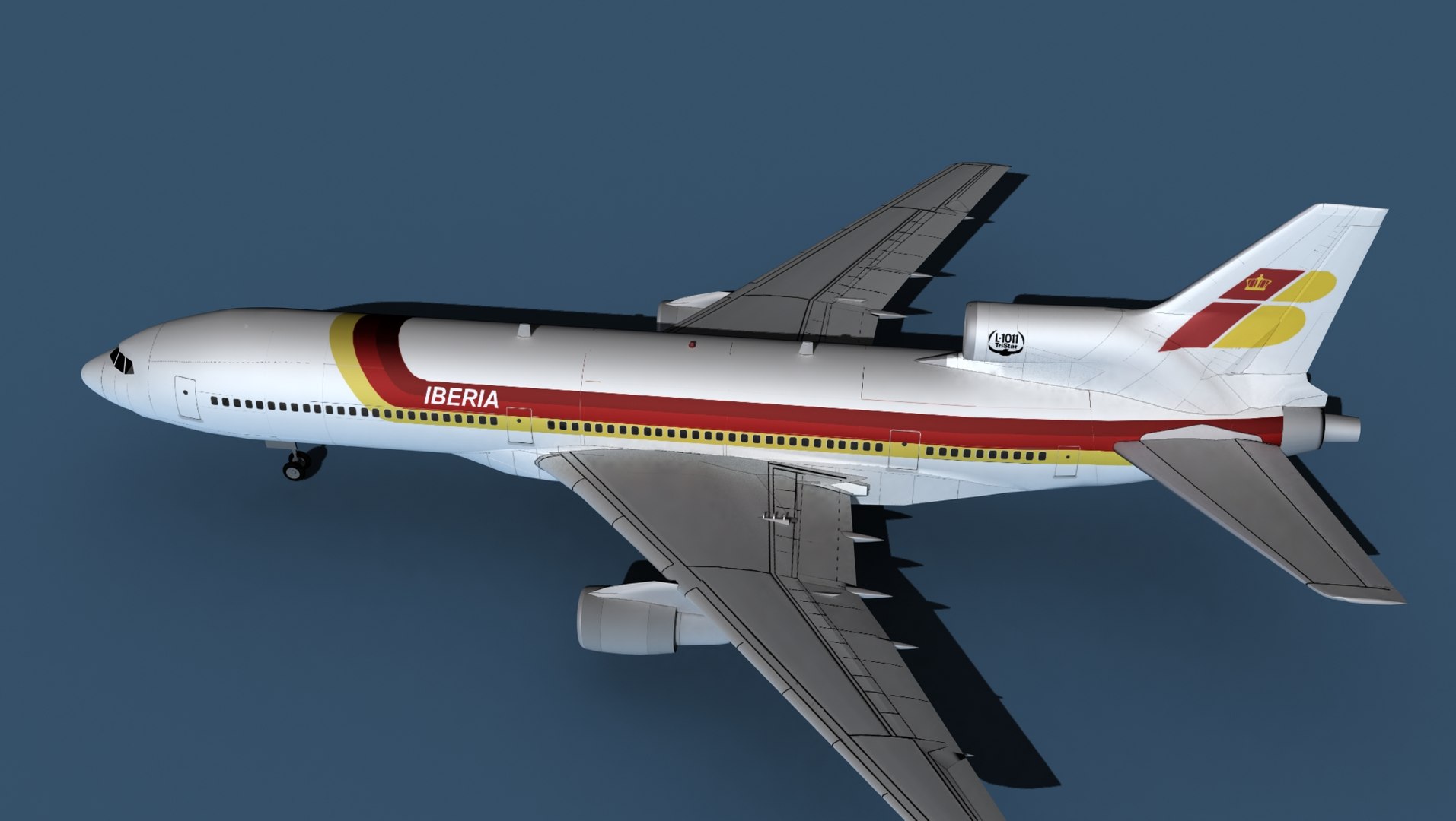 Lockheed L-1011-50 Iberia model https://p.turbosquid.com/ts-thumb/A3/USN9Hd/lM/lockheedl101150iberia0090/jpg/1656793189/1920x1080/fit_q87/f9f4674e47a3cc666a54fb24d0617e01dda3a28e/lockheedl101150iberia0090.jpg