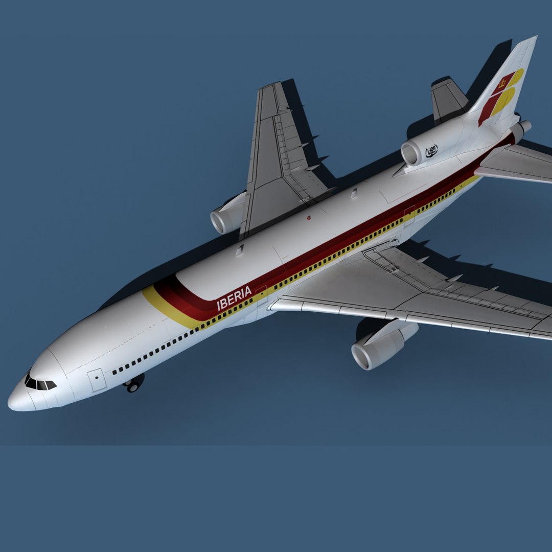 Lockheed L-1011-50 Iberia model https://p.turbosquid.com/ts-thumb/A3/USN9Hd/py/lockheedl10115012x12/jpg/1656793184/1920x1080/fit_q87/2d7d1347dda1bc4b53a81a9a5f3b0faa3842cbc0/lockheedl10115012x12.jpg