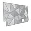 asymmetrical wooden ceiling