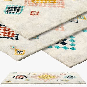 balta area rug set 3D model