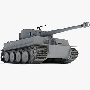 3D world war tiger 1 model