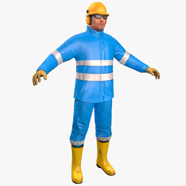 3D model offshore worker - TurboSquid 1532029