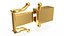 Yellow Gold Push Button Box Clasp