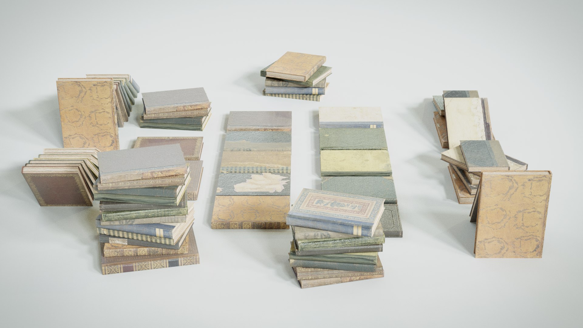 Old Books Game-Ready Models 3D - TurboSquid 1774871