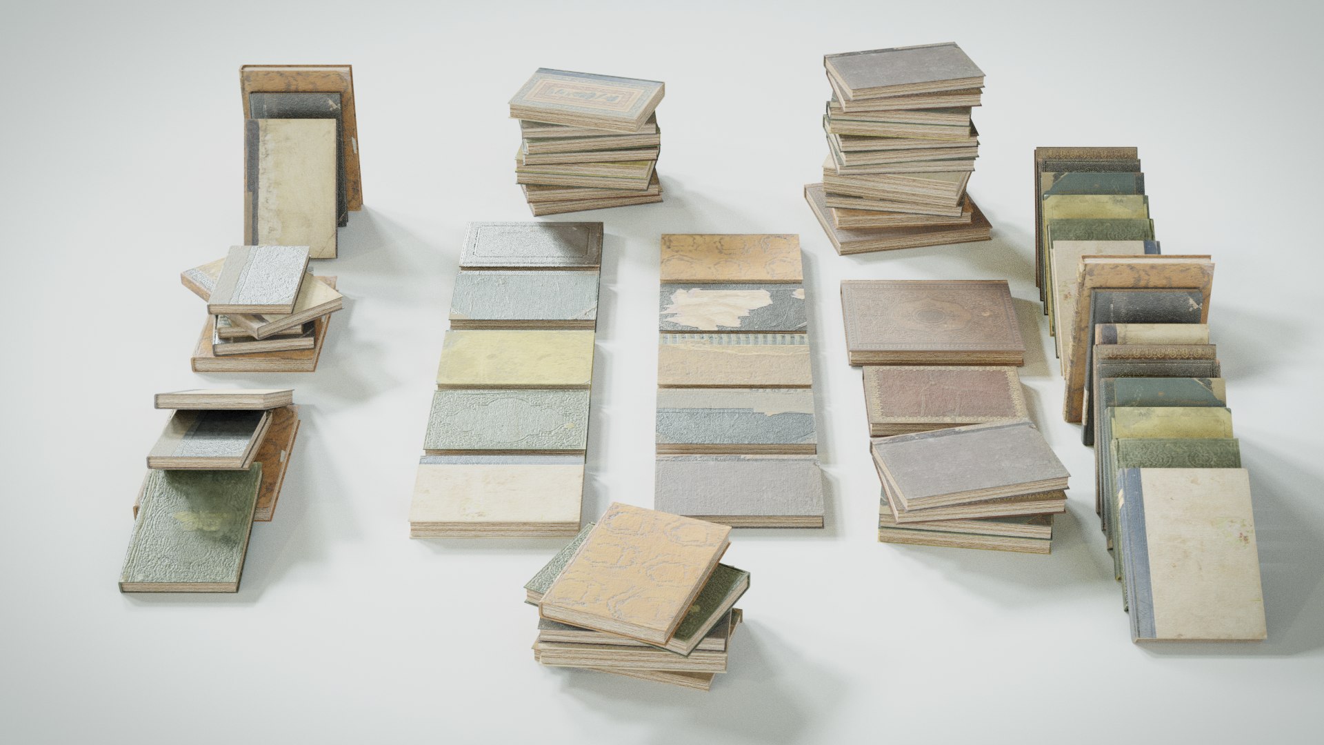 Old Books Game-Ready Models 3D - TurboSquid 1774871