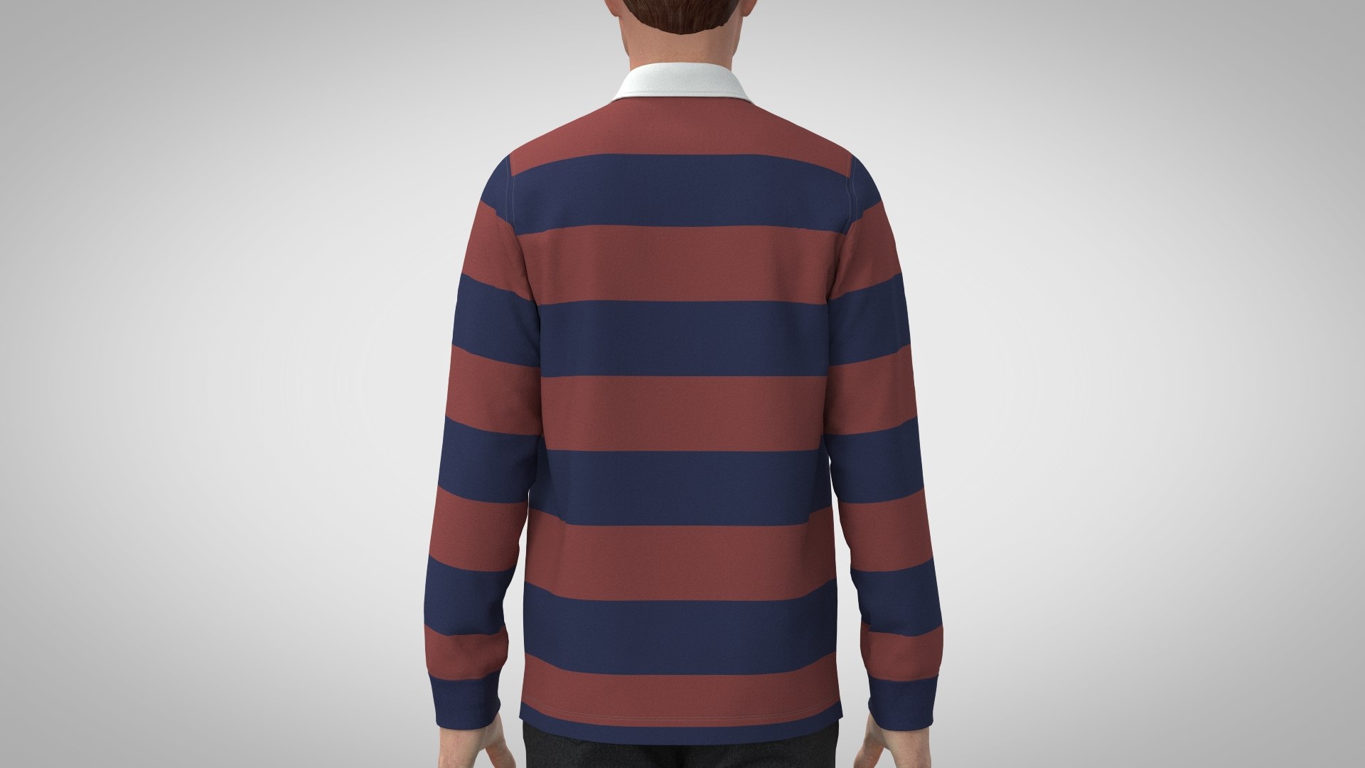 3D Model Rugby Shirt Outfit - TurboSquid 2171131