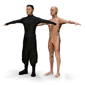 3D street style character male model