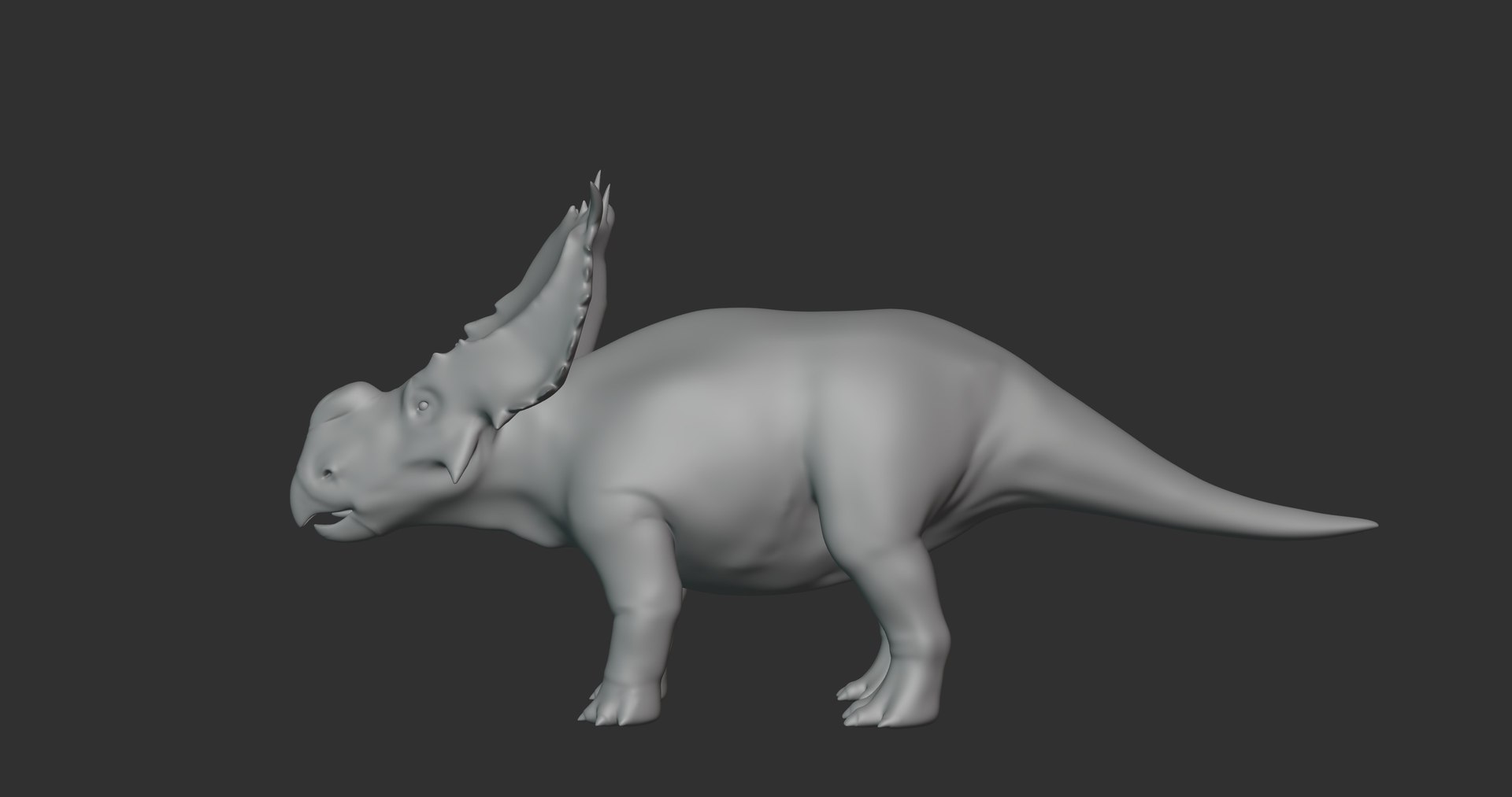 Pachyrhinosaurus Basemesh Low Poly 3D model - TurboSquid 2107880