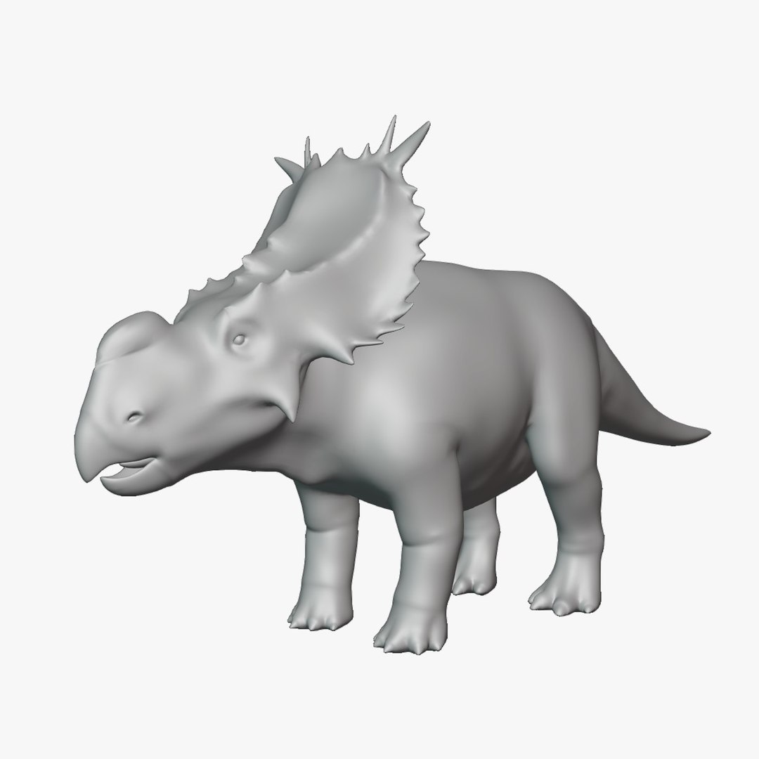 Pachyrhinosaurus Basemesh Low Poly 3D model - TurboSquid 2107880