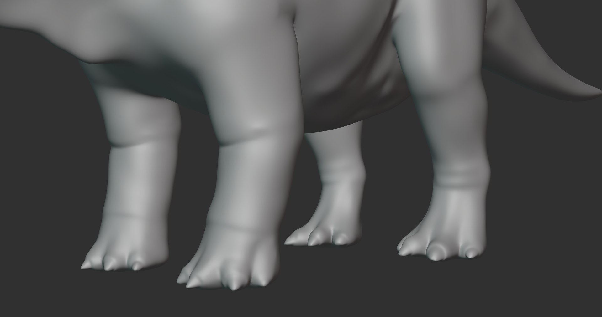 Pachyrhinosaurus Basemesh Low Poly 3D model - TurboSquid 2107880