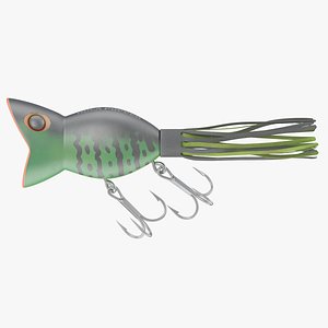 Arbogast Hula Popper Topwater Fishing Lure