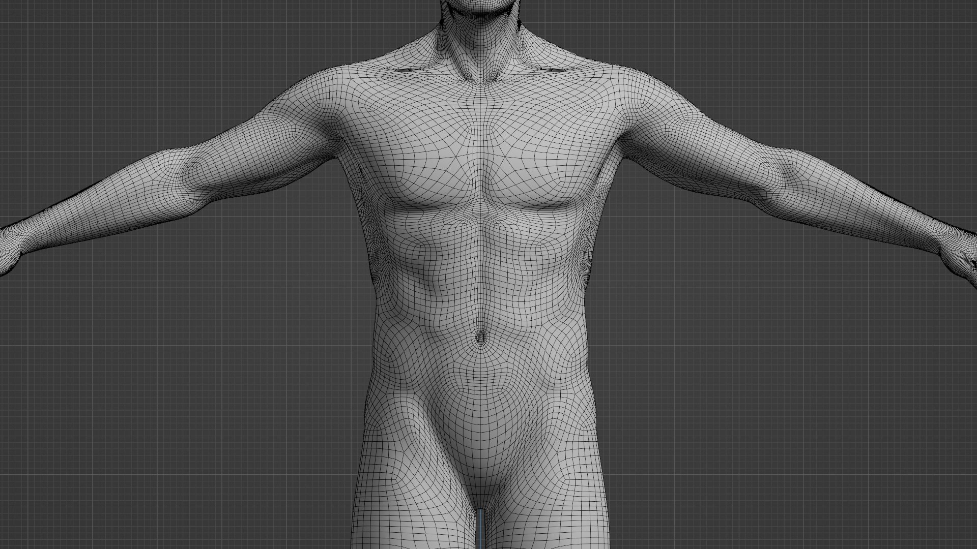 Stylized Human Male With Perfect Anatomy Clean Mesh 3D Model ...