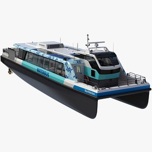 Waterbus Blue Rotterdam Damen 2907 3D model