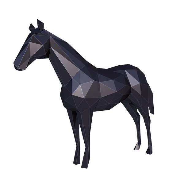 Cavalo marrom Lowpoly animado para jogos VR AR Modelo 3D - TurboSquid  2057665