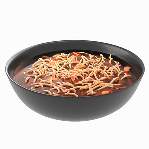 3D Cooked Noodle