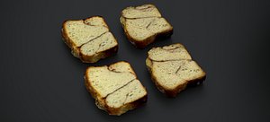 CINNAMON SWIRL BREAD 2023 RAW 2 3D model