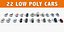 22 CARS LOW POLY