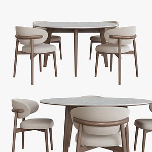 Abrey round table and Oleandro chair